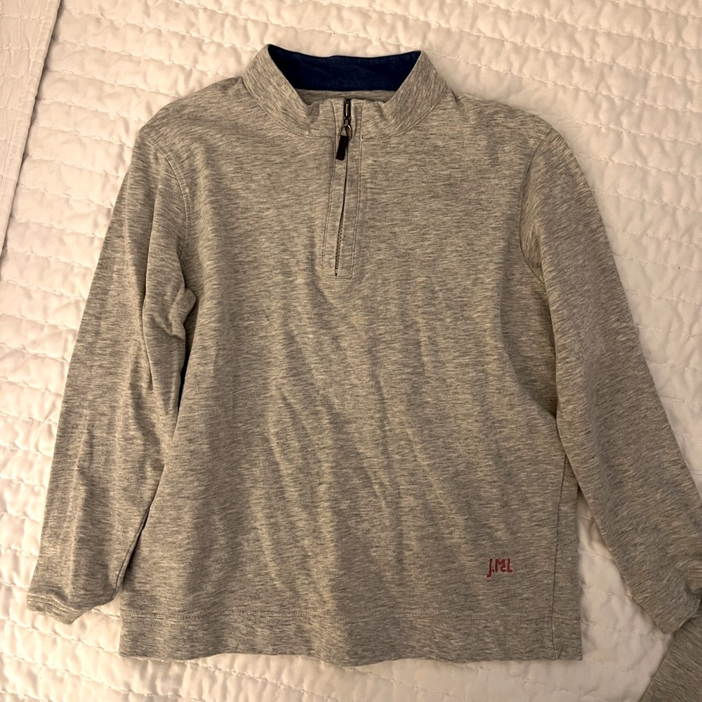 Quarter zip Pima cotton pullover